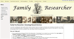 Desktop Screenshot of familyresearcher.co.uk